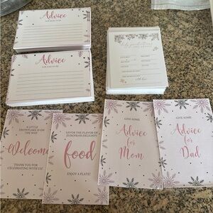 Elegant snowflake/baby it’s cold outside baby shower supplies